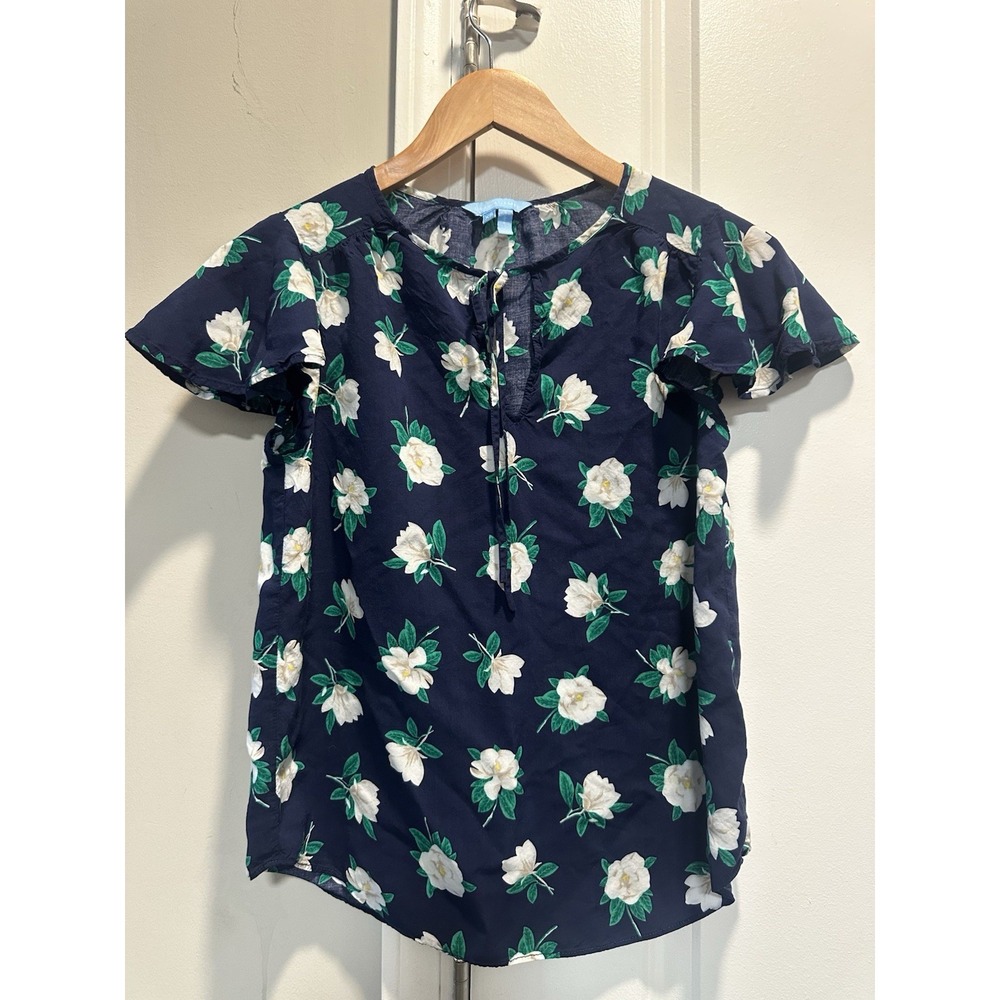 Draper‎ James Blue Floral Top XS